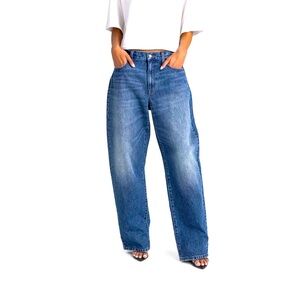 KBB by KAHLANA Women's Mid-Rise Wide Leg 'The Kahlana Jean' - Dark